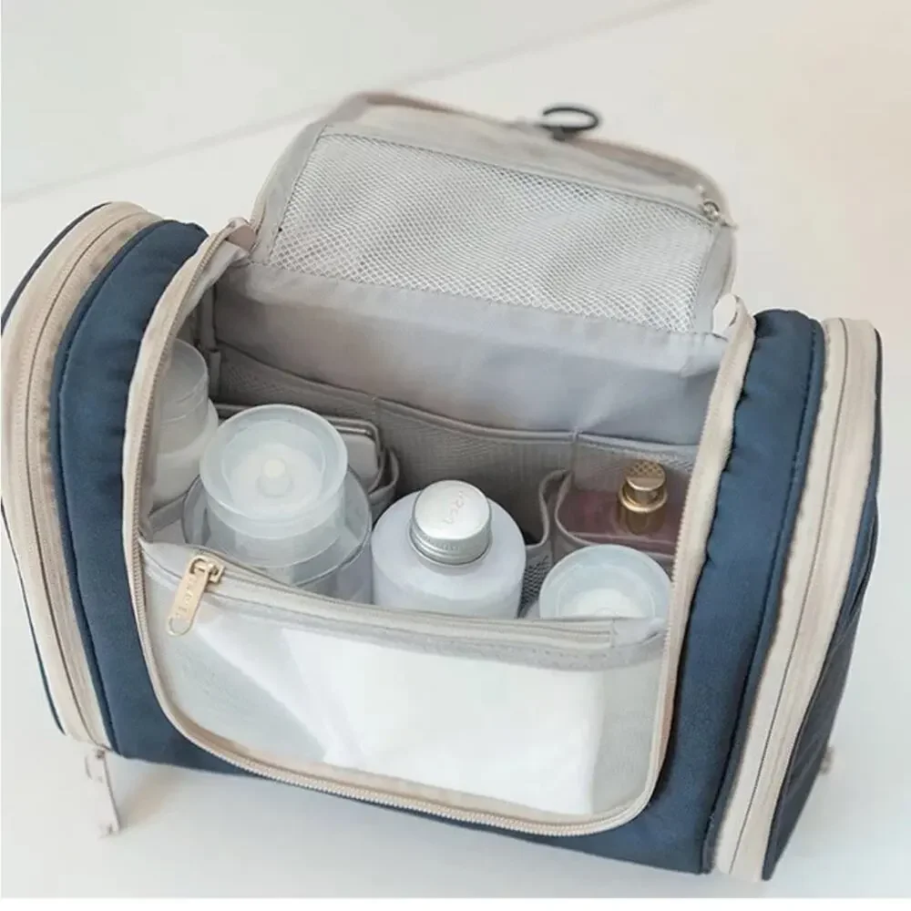 NEW travel cosmetic toiletries bag large folding make up bag with hook B191